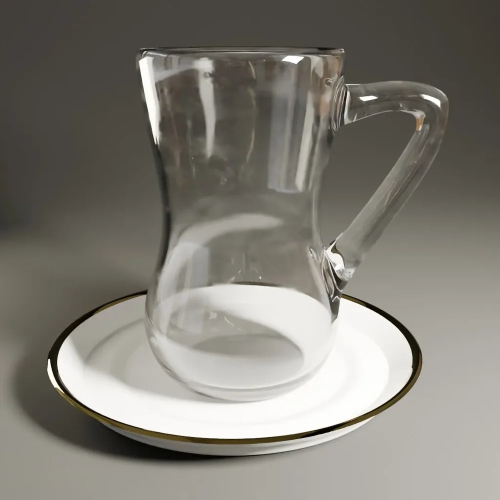Glass And Saucer
