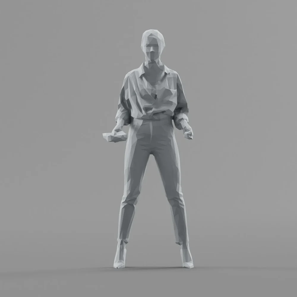 Lowpoly Female Standing