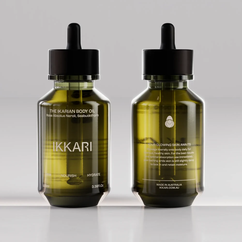 Ikkari Body Oil Dropper Bottle