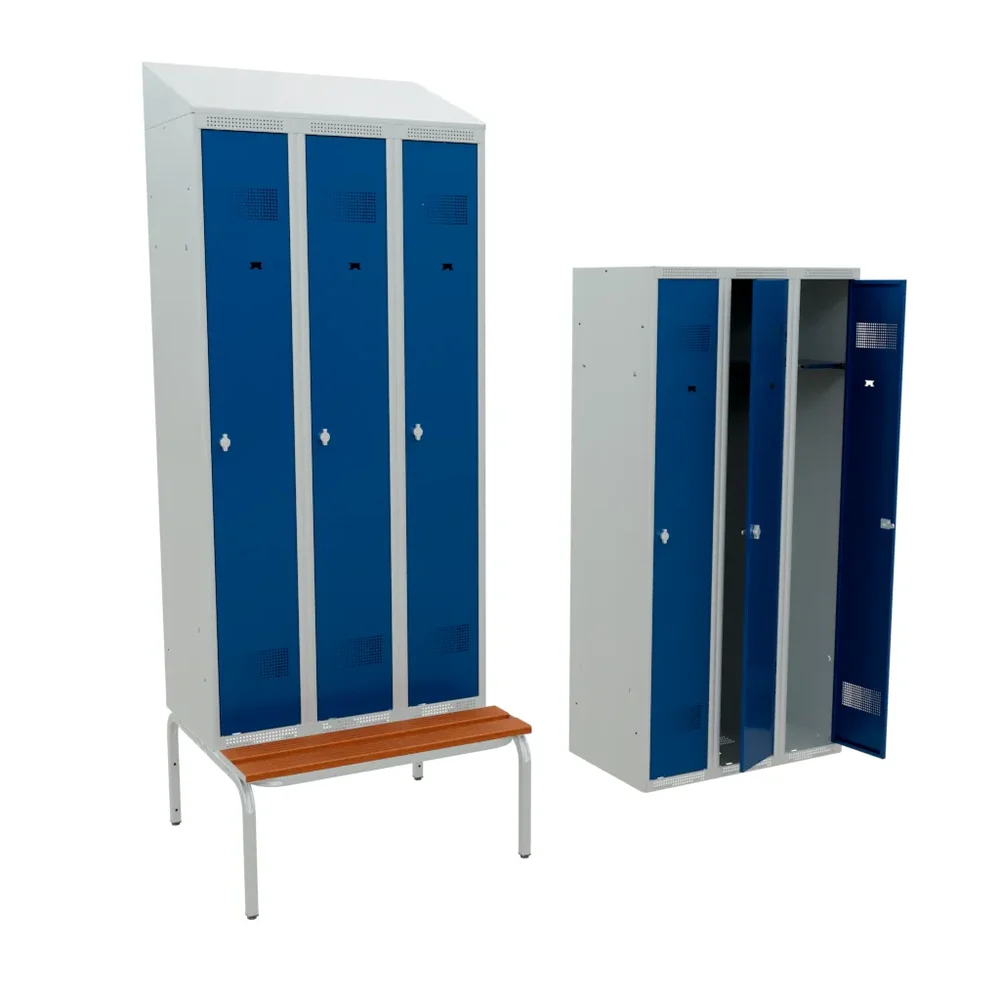Simple Metallic Locker 300mm/3 Element