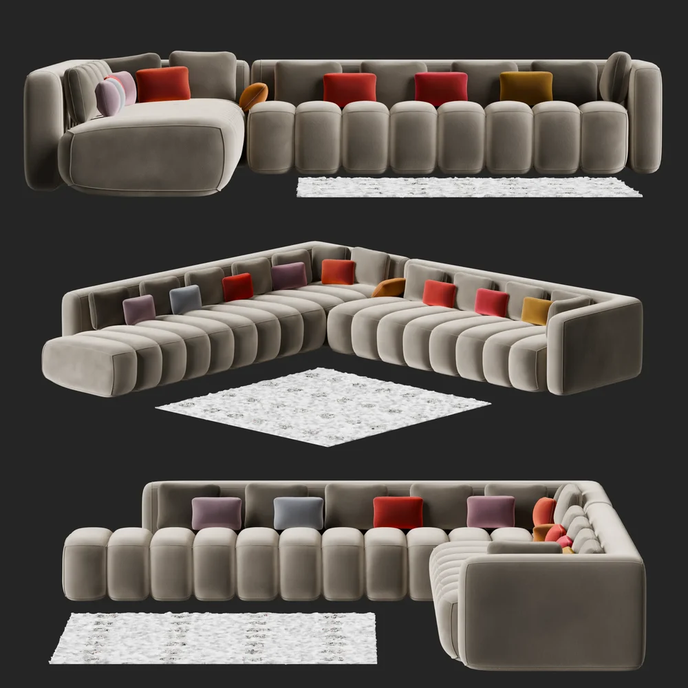 Sofa Corner With Carpet