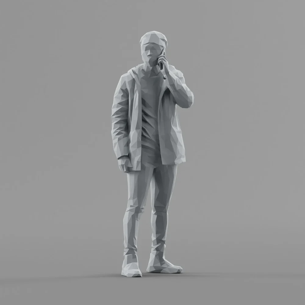 Lowpoly Male Standing