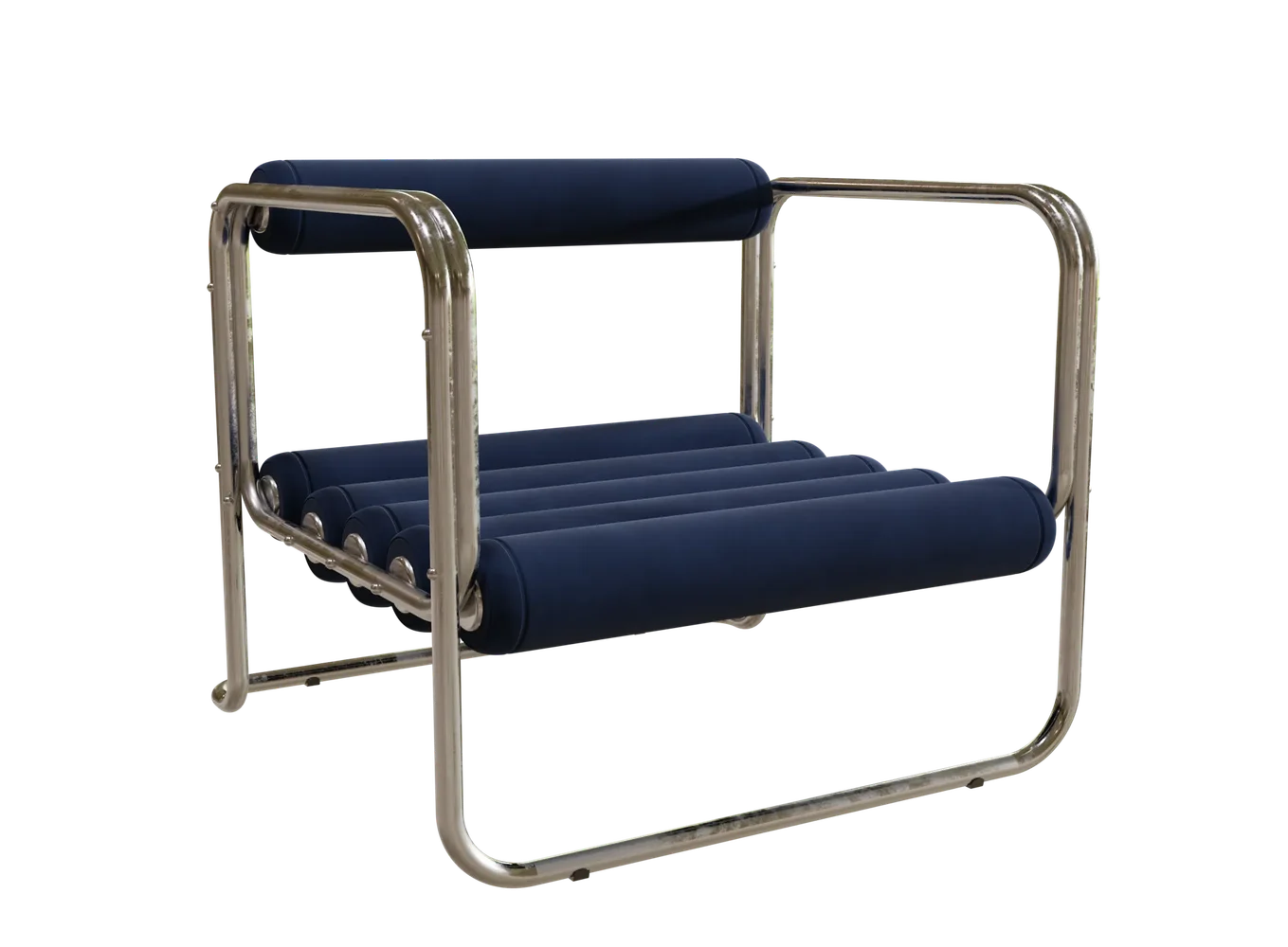 Armchair Blue Velvet