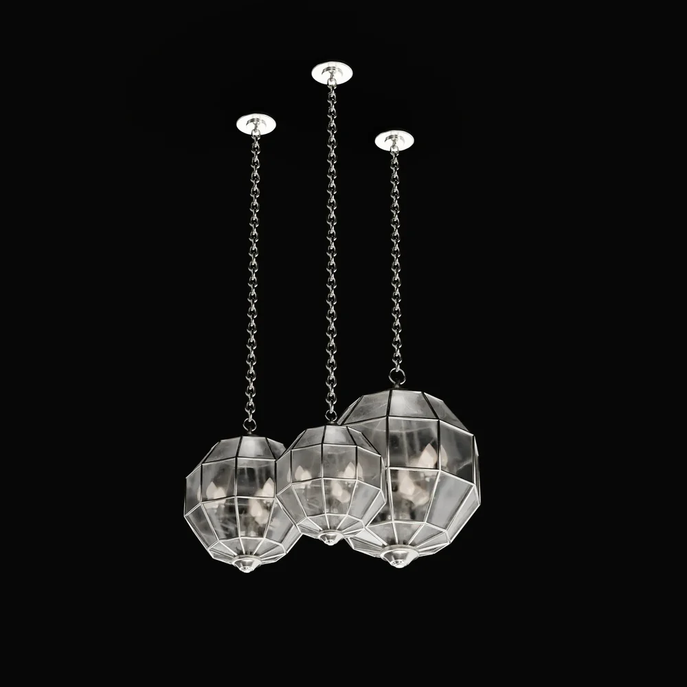 Crystal Shiny Glass Globe Chandelier