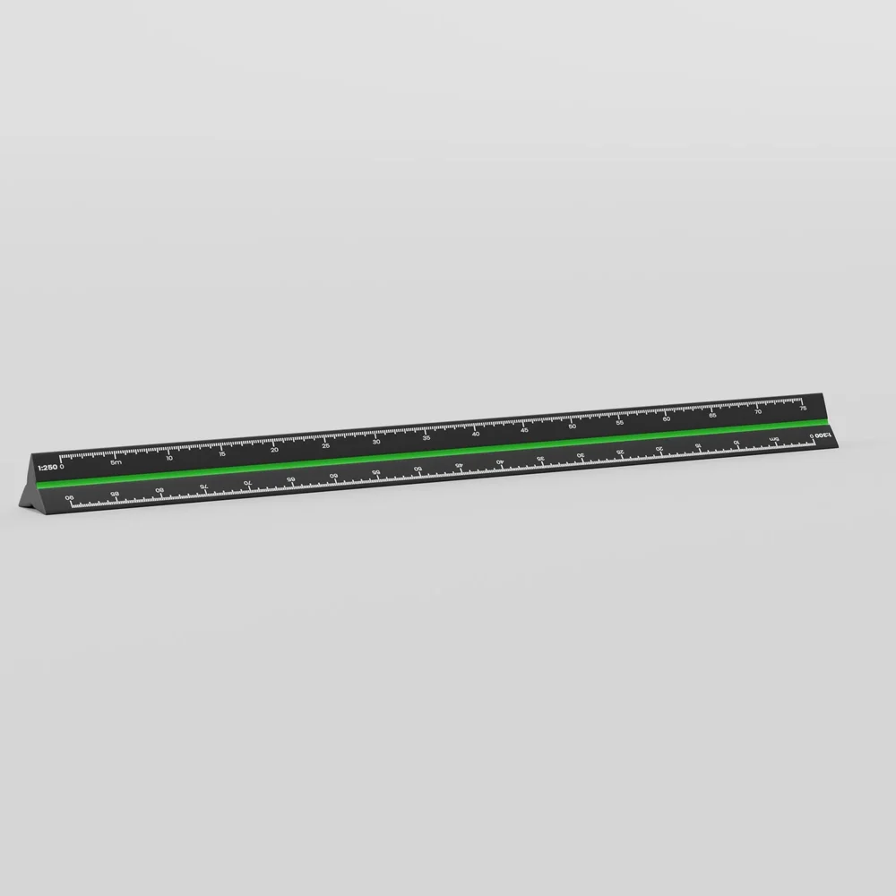 Scale Ruler 30 Cm (Black)