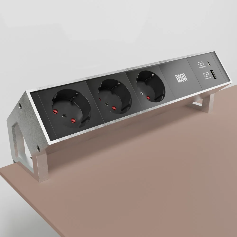 Bachmann Socket Connection Panel With Usb A And Usb C Charger.