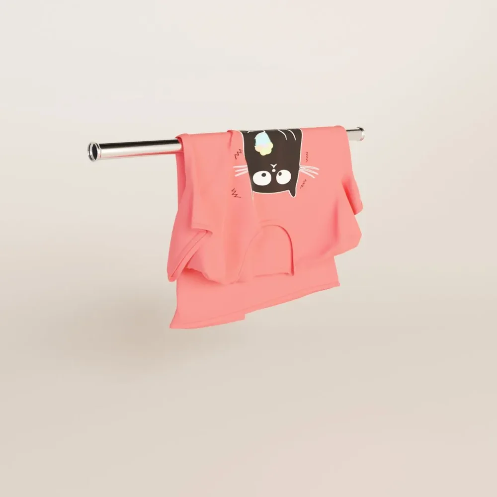 Cat T-Shirt Over Pipe