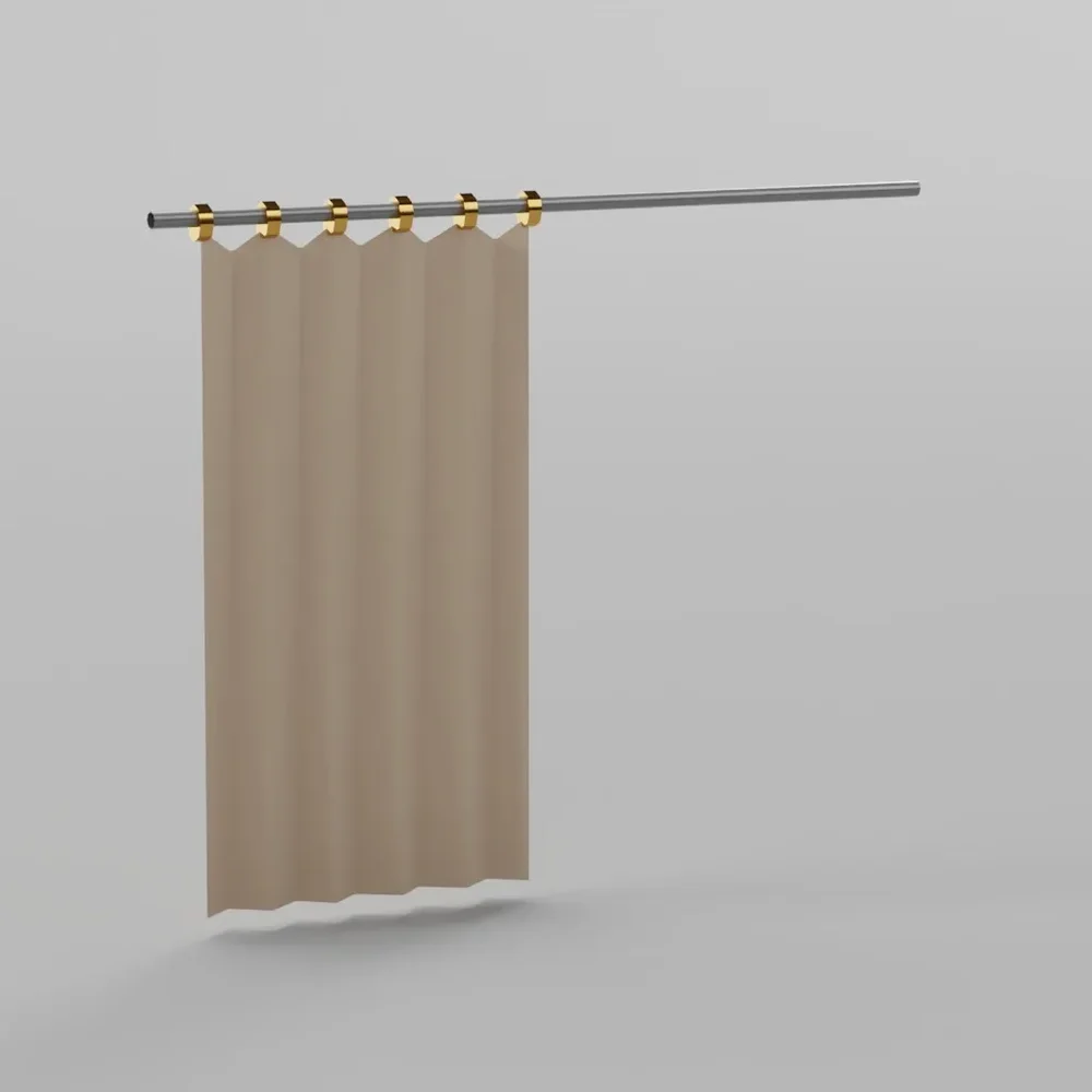 Shower Curtain - Lowpoly