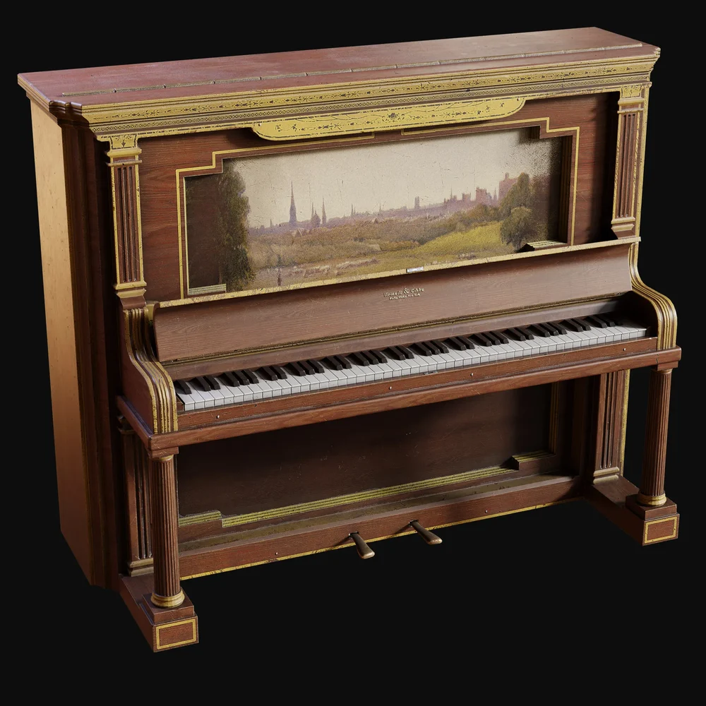 Late 1800s Upright Piano