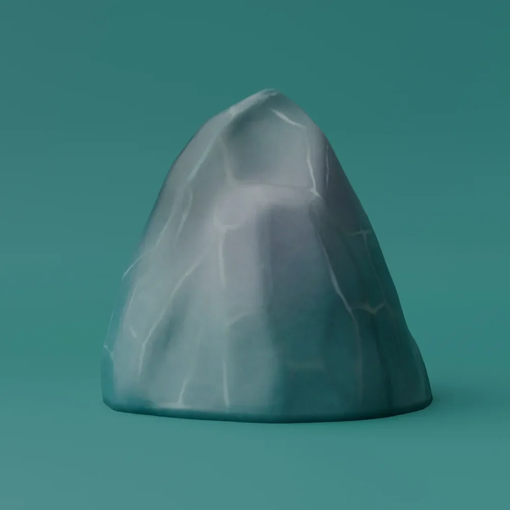 Low Poly Game Rock