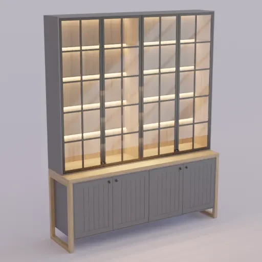 Glass Doors Cupboard