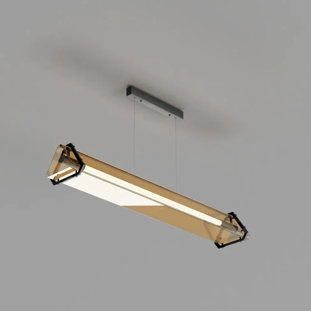 Modern Glass Triangle Light
