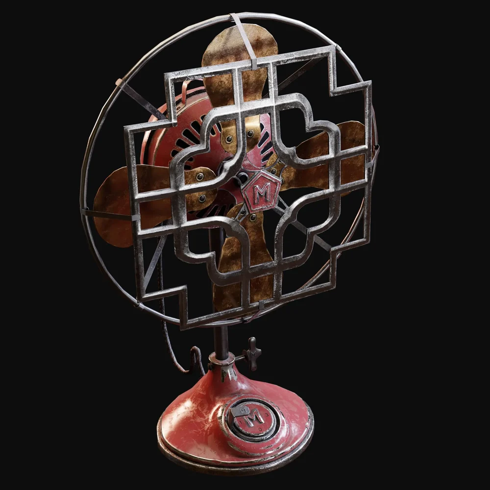 Deco 1930s Desk Fan