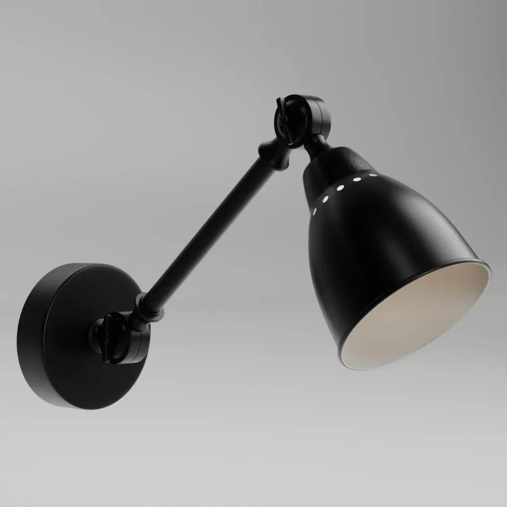 Black Metal Wall Lamp