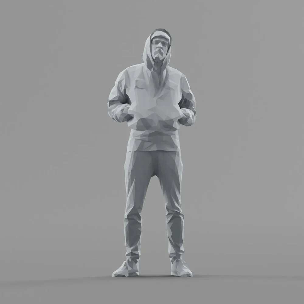 Lowpoly Male Standing