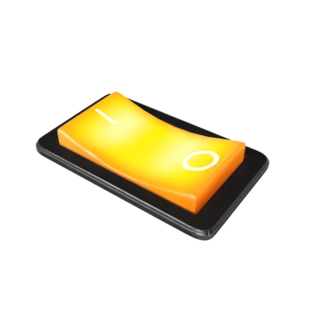 Orange On/Off Switch Button