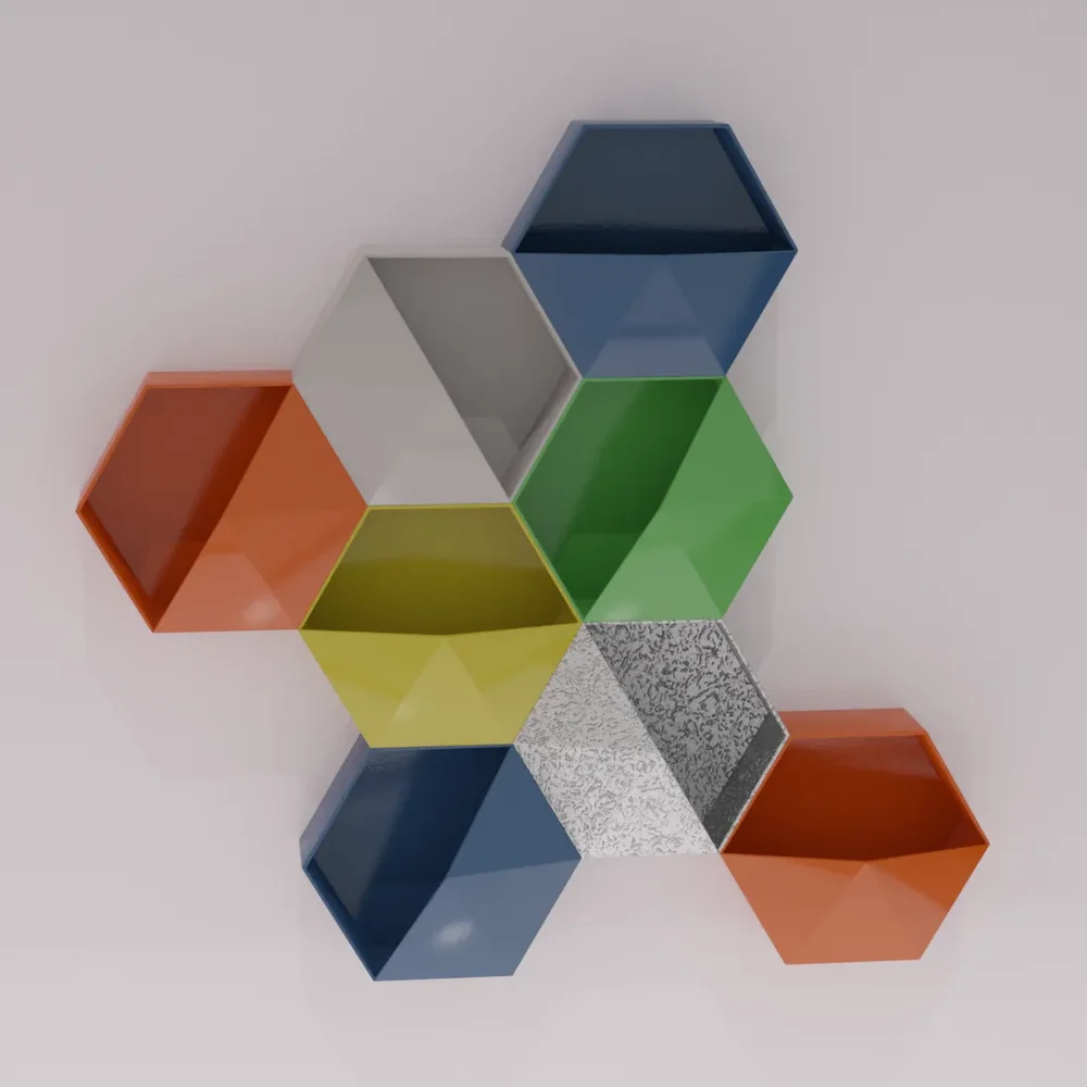 Honeycomb Wall Rack
