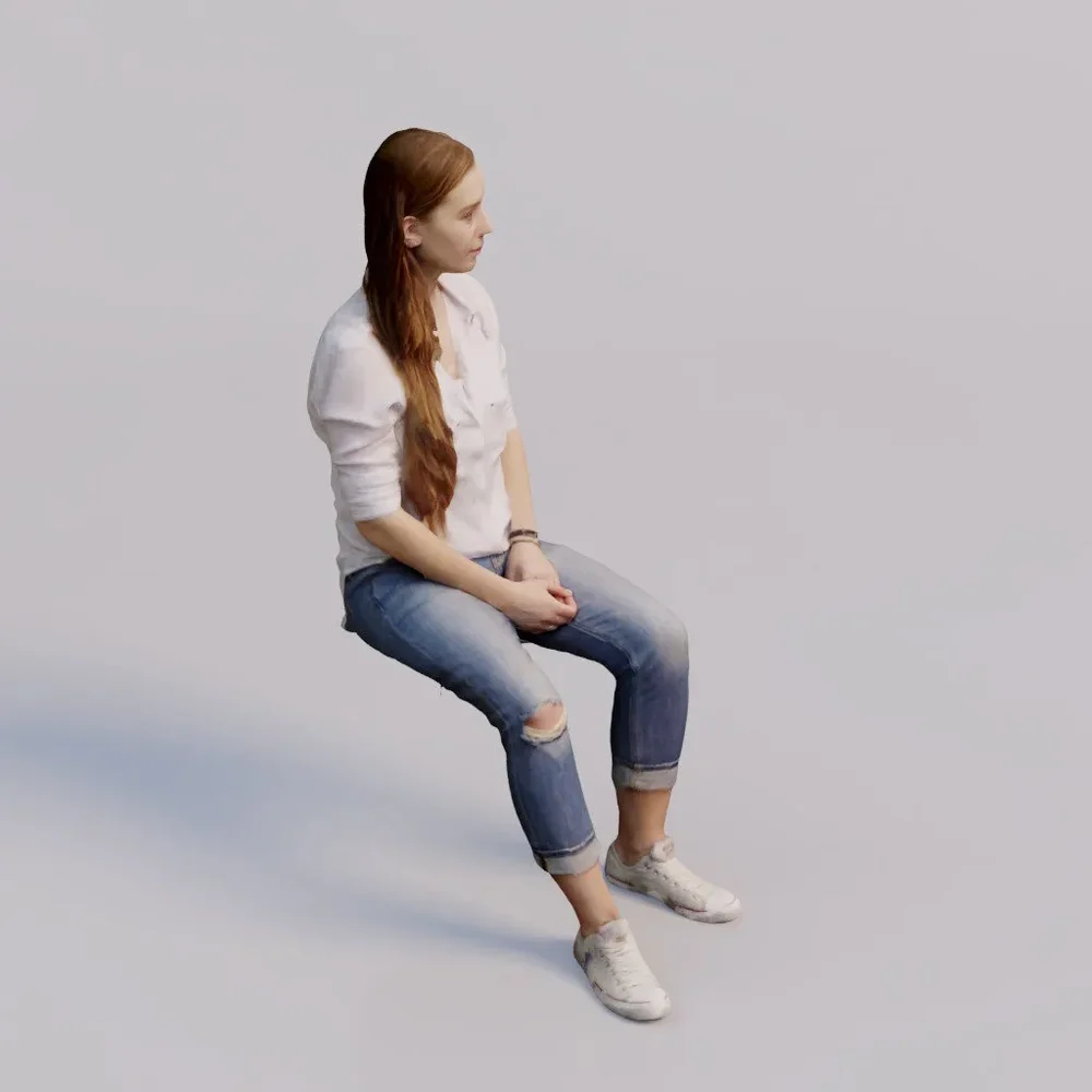 3d Soul - Sitting Young Woman Eliska
