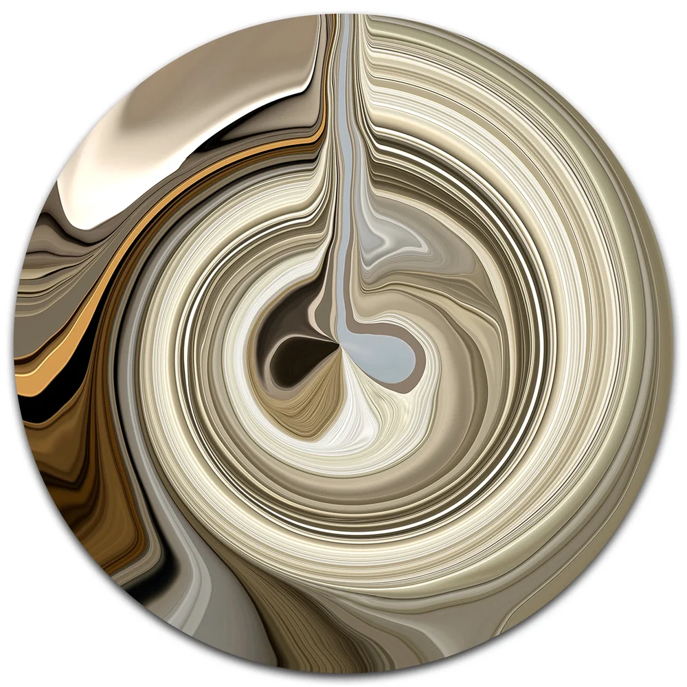 Liquid Layers Round Marl Carpet