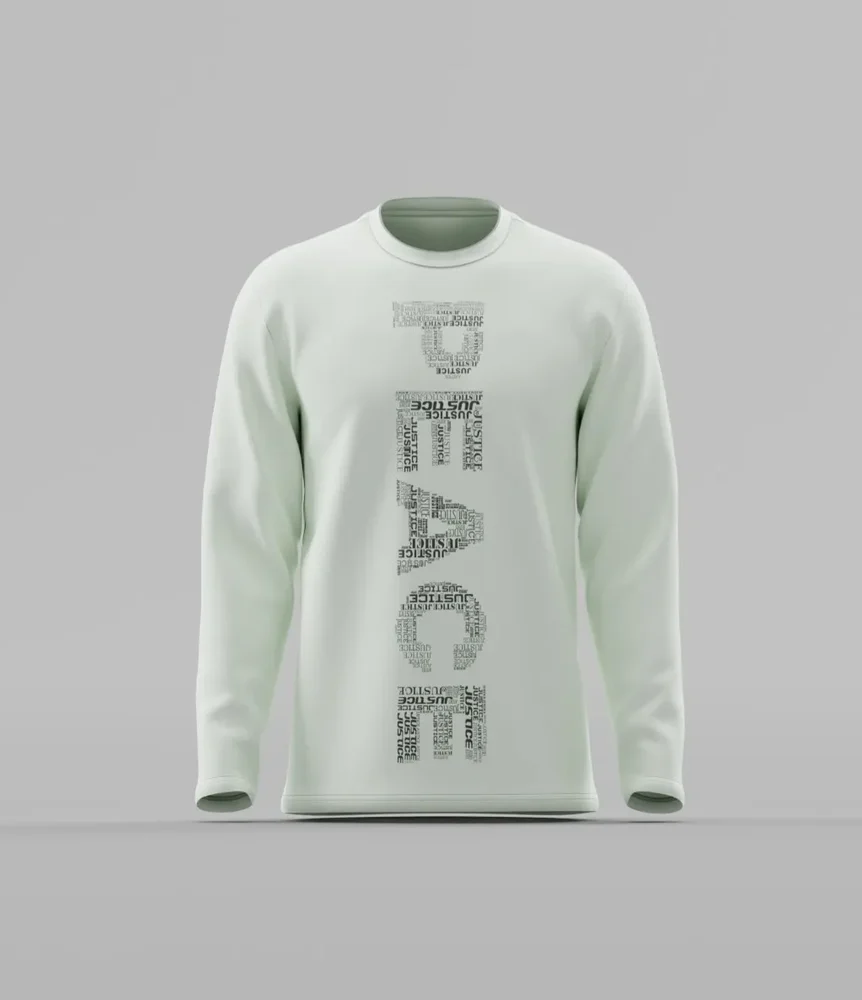 Men's Long Sleeve "Justice" Graphic Tee