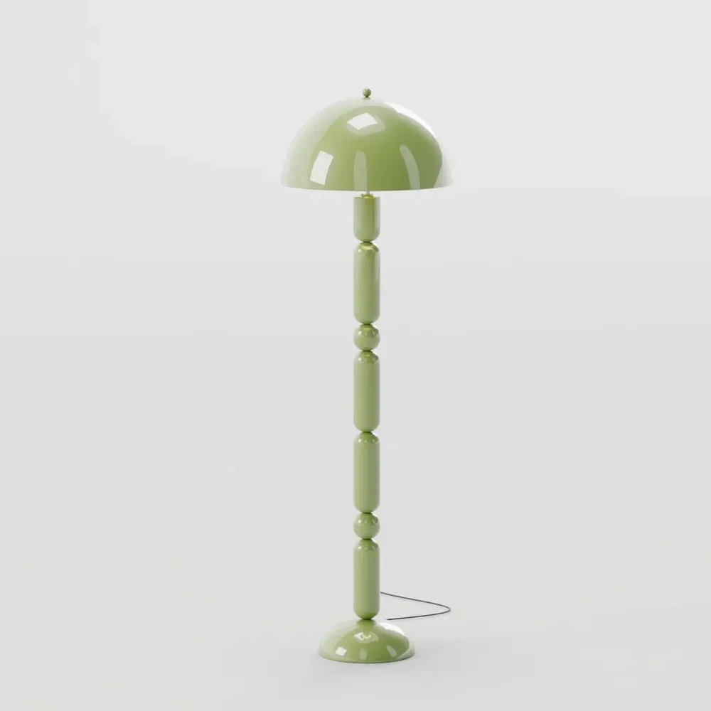 Minimal Green Floor Lamp