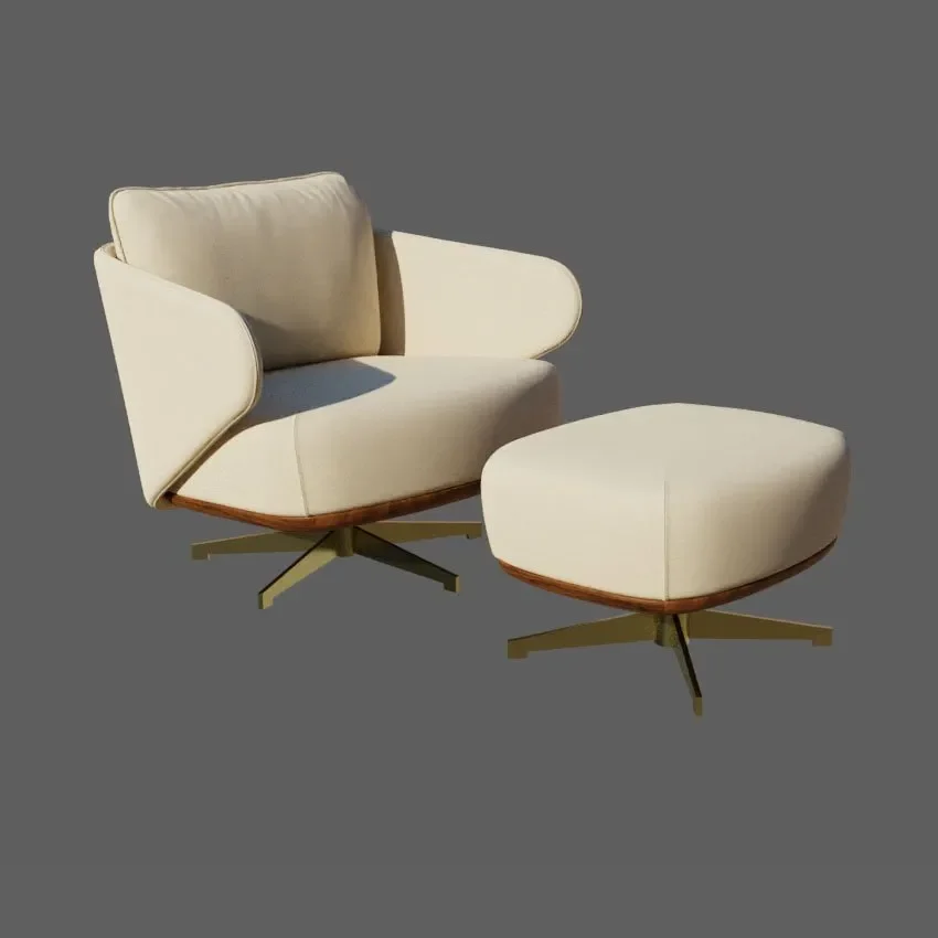 Jolie Armchair With Ottoman