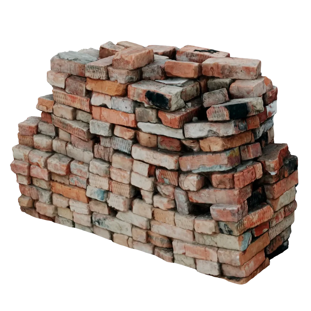 Old Pile Of Bricks Scan