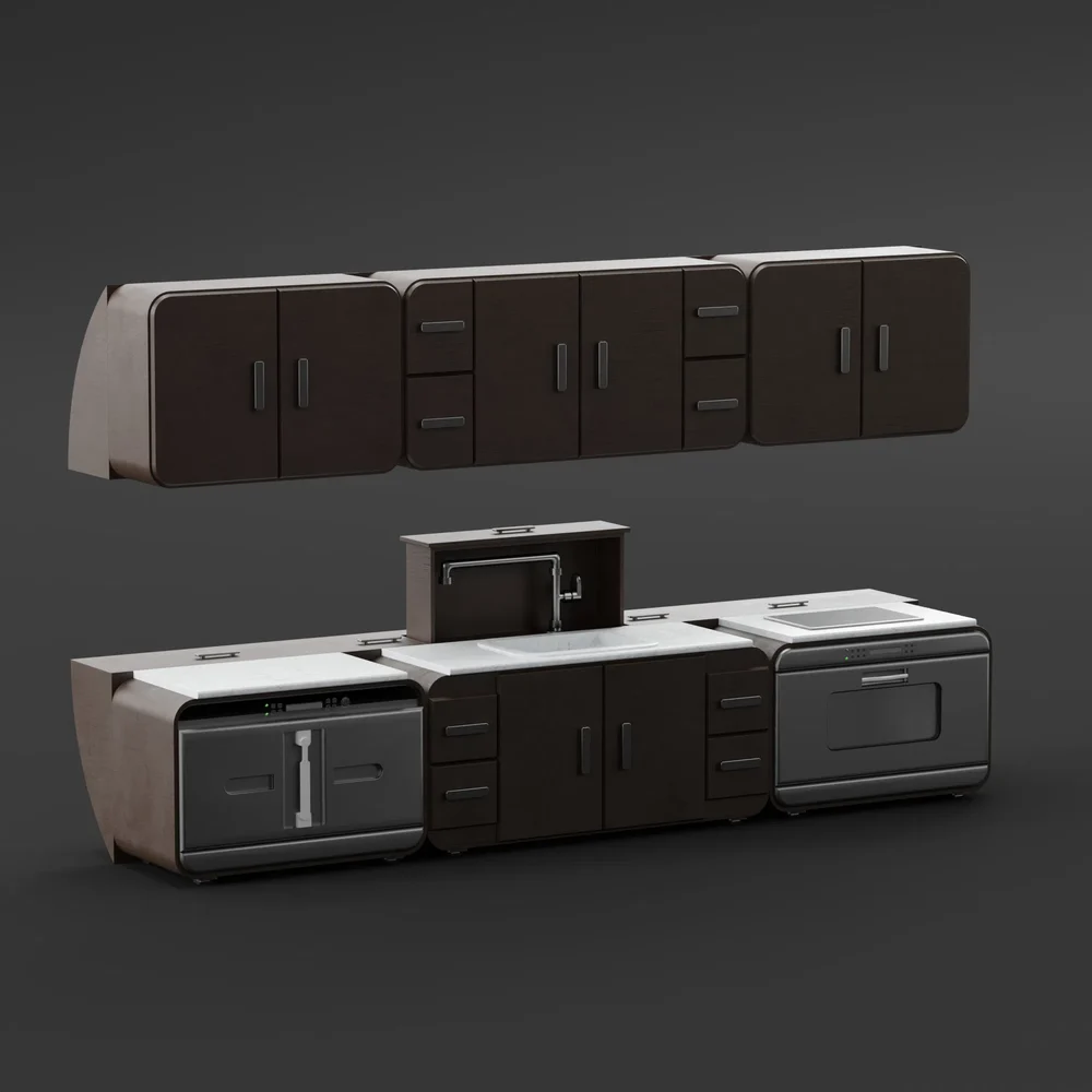 Dark Wood Kitchen Furniture