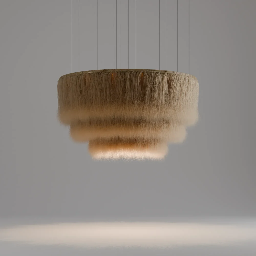 Fur Pendant Lamp 02