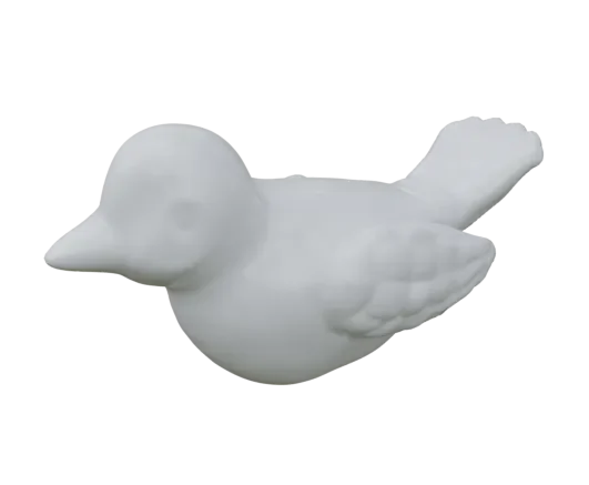 Vaux Bird Adornment White