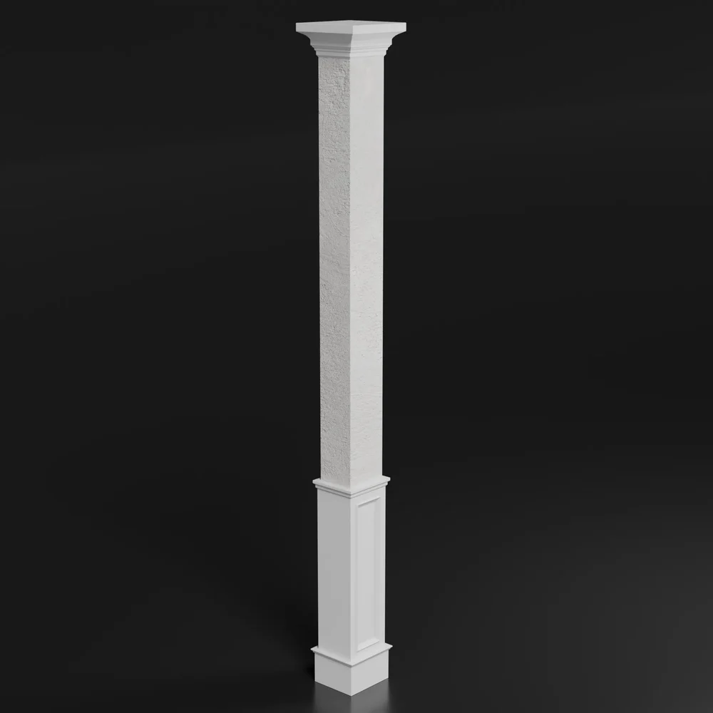 Classic Square Column With Wooden Base