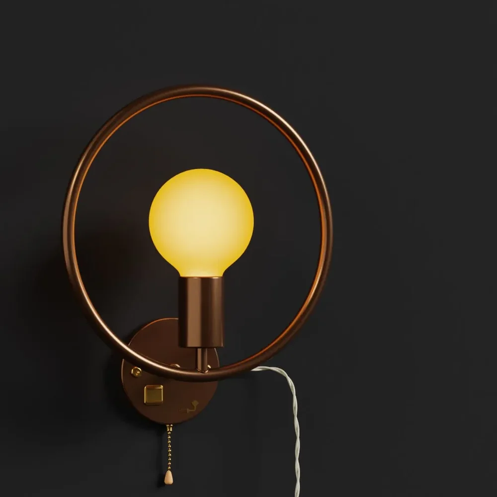 Wall Lamp Made Of Copper