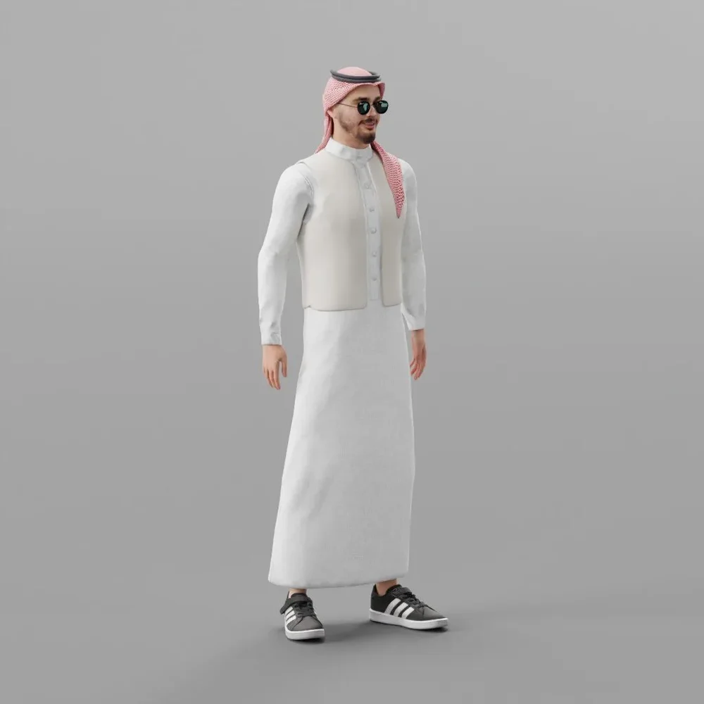 Talking Rigged Arab Man