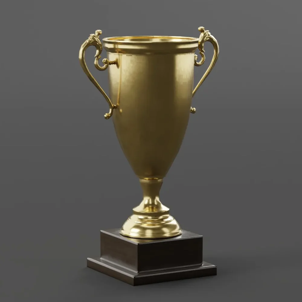 Trophy Cup Sculpted In Blender
