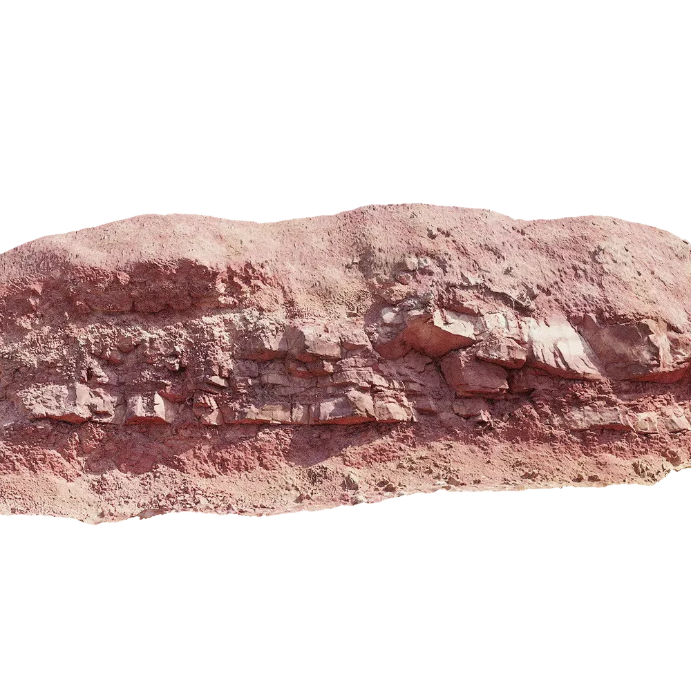 Small Red Desert Cliff Modules Pbr Scan