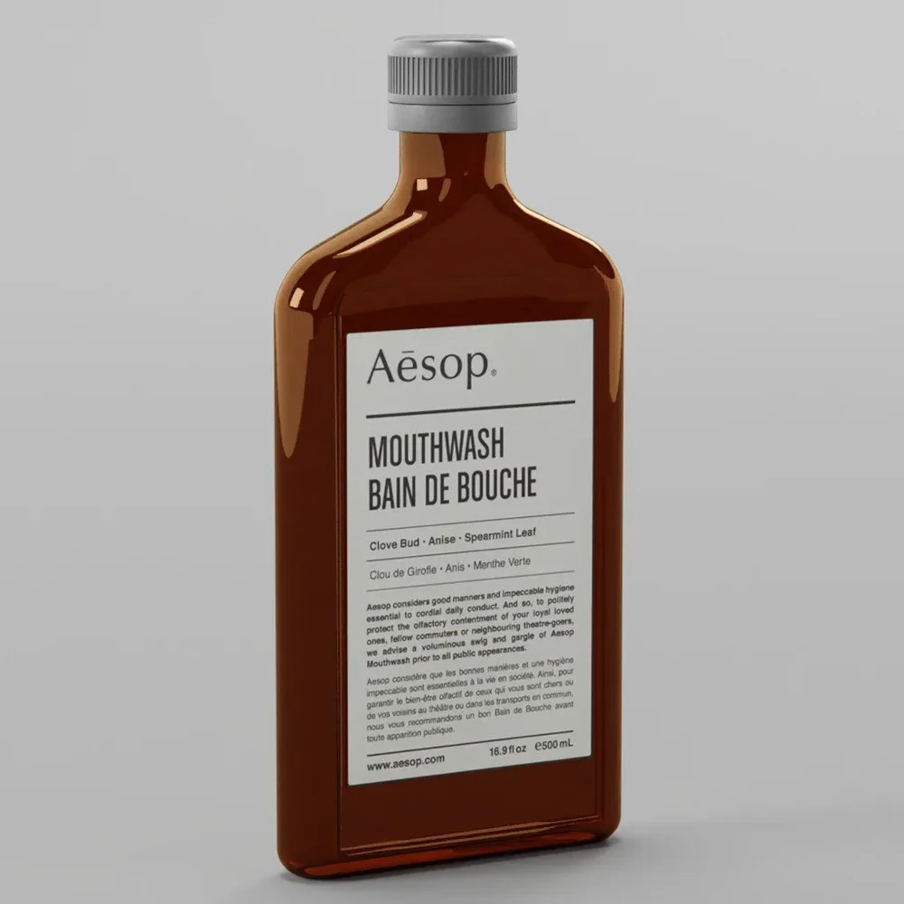 Aesop Mouth Wash Brown Bottle