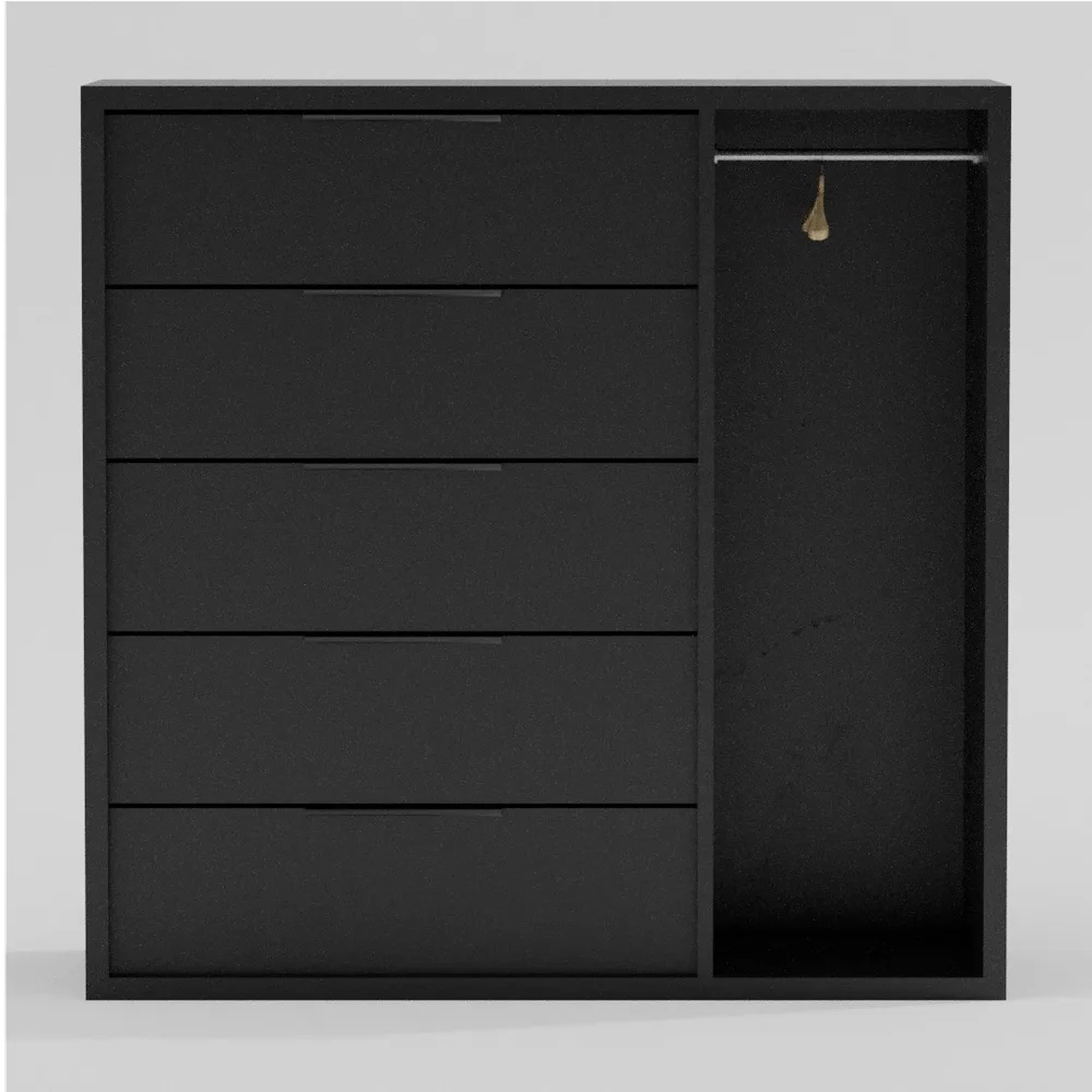 Chest Of Drawers With Clothes Rail