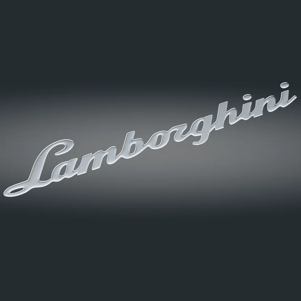 3d Lamborghini Text Logo