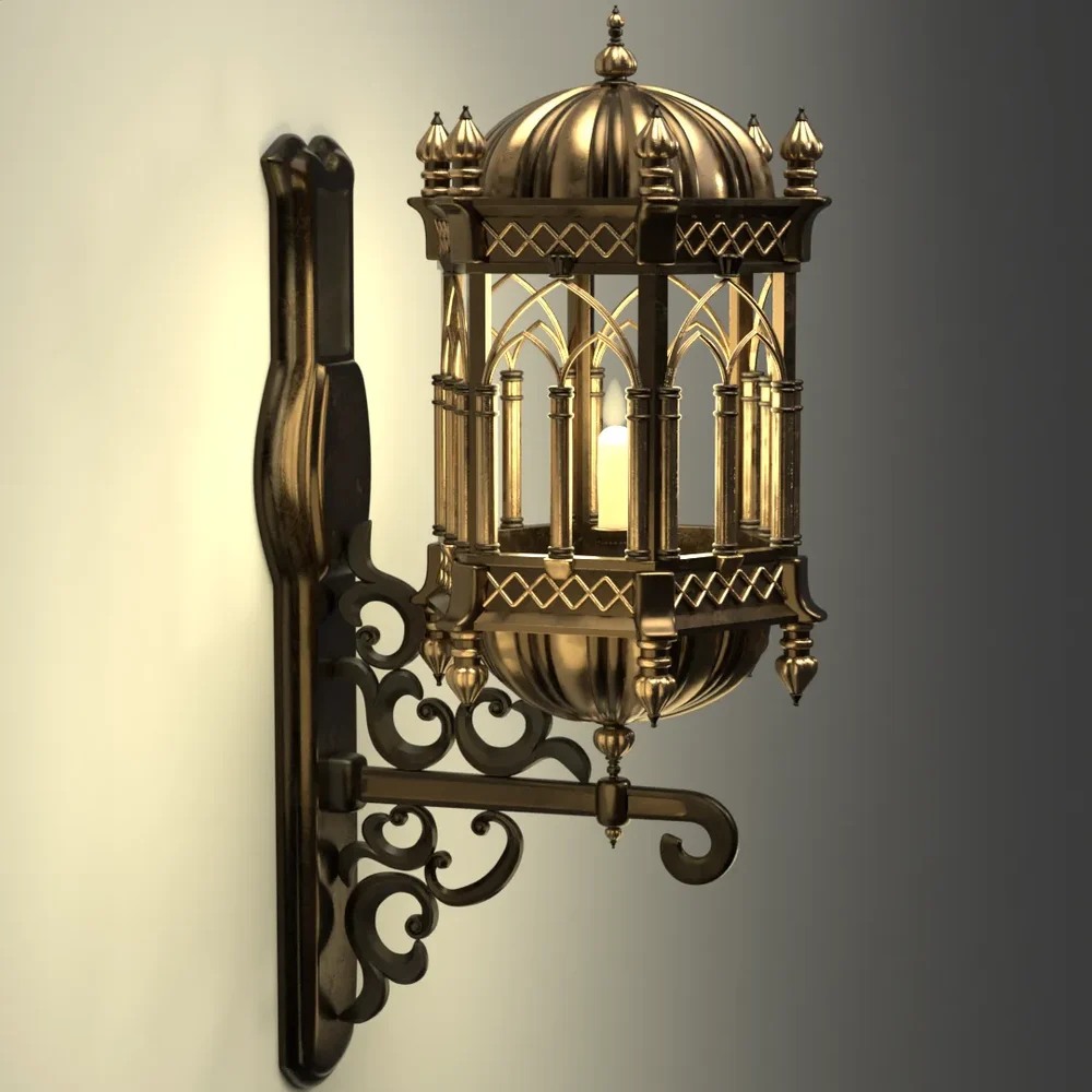 Gothic Wall Candle Lamp