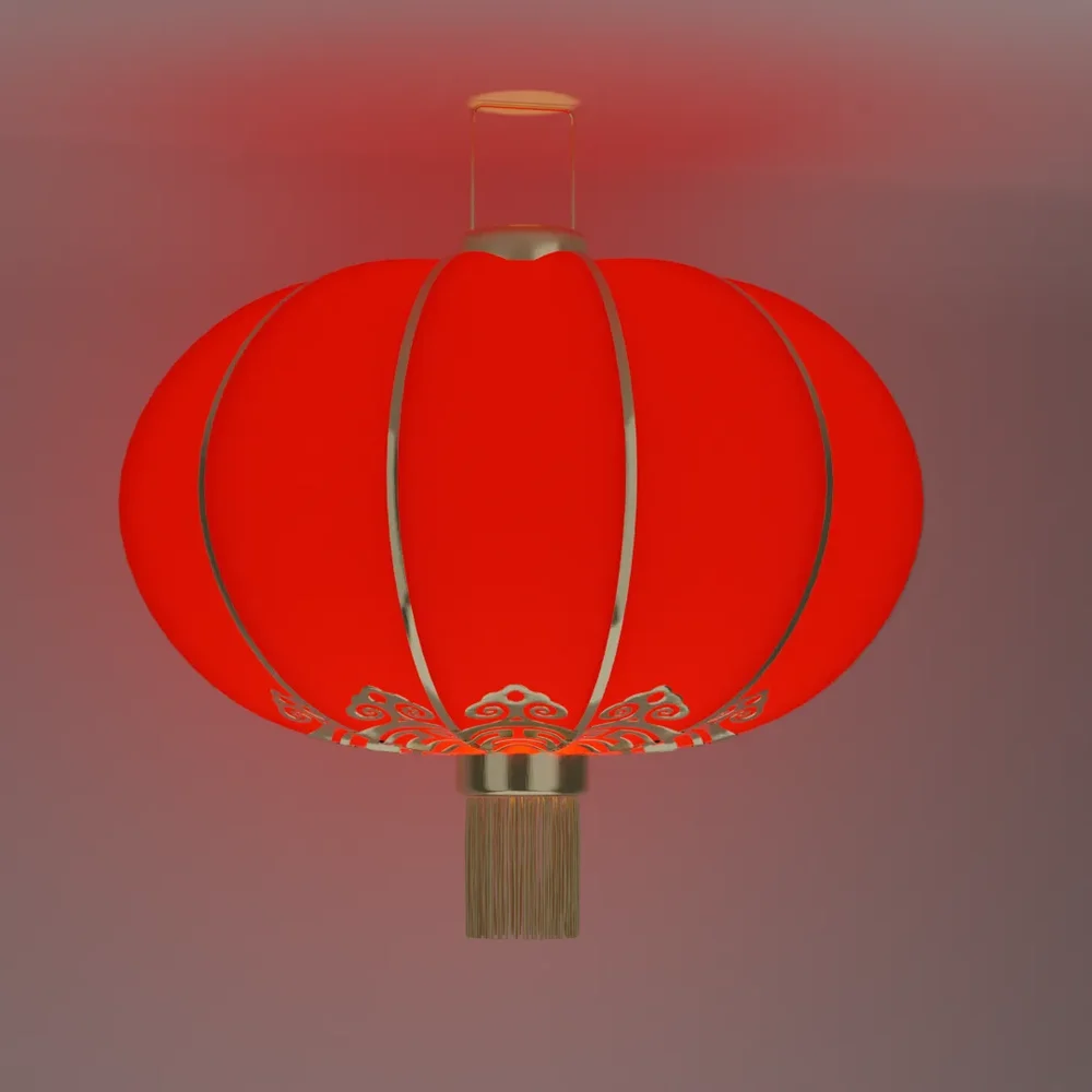 Chinese New Year Red Lantern Outdoor Hanging Lamp