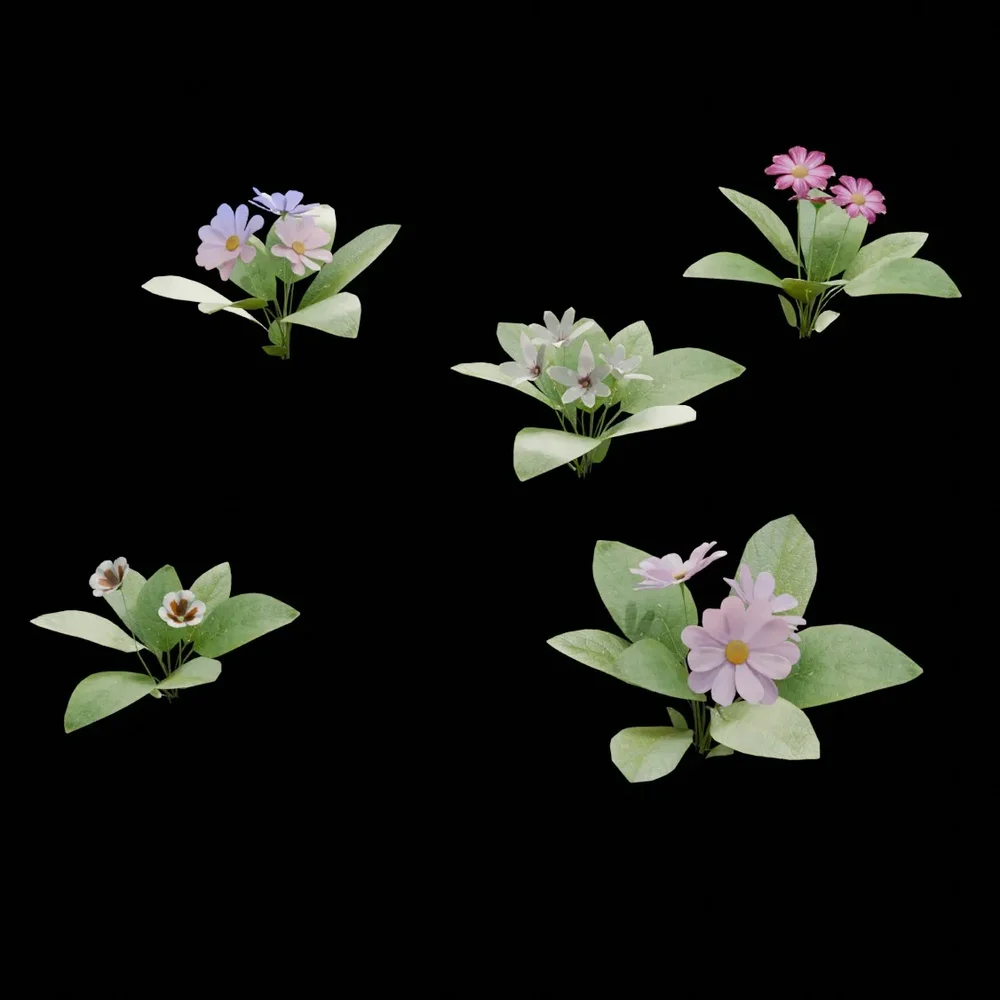 Realistic Outdoor Flowers