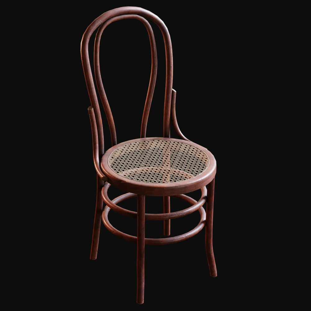 Bentwood And Wicker Chair