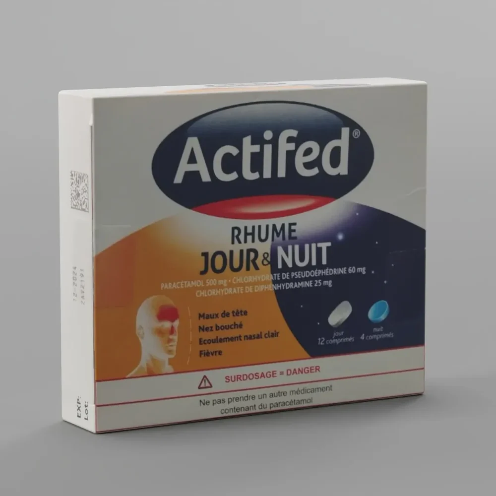 Actifed Cardboard Box