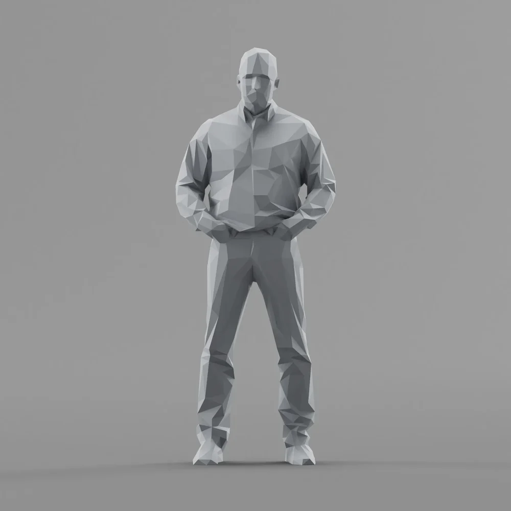 Lowpoly Male Standing