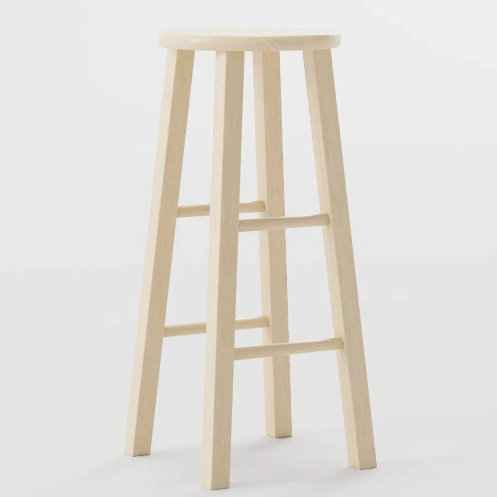 Simple Wood Bar Stool