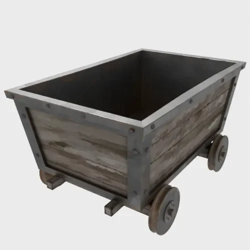 Cartoon Mining Car