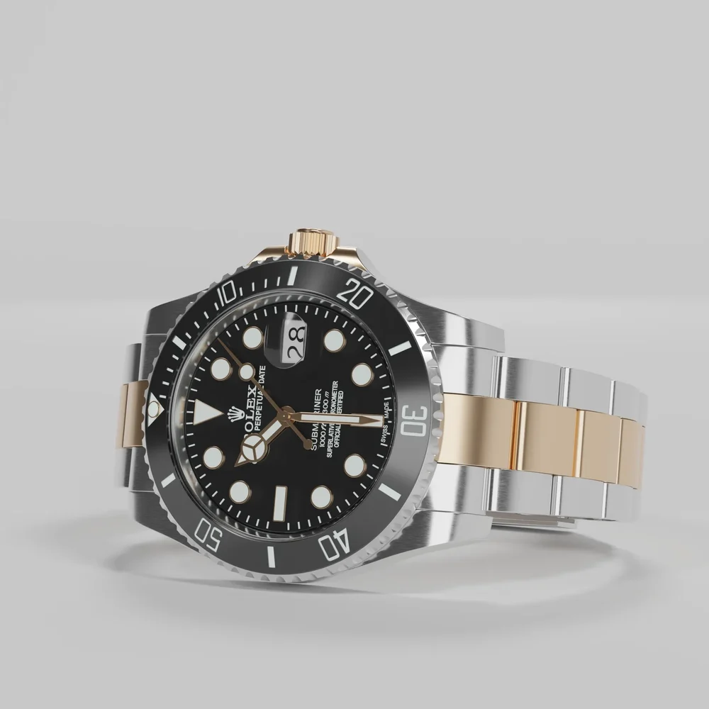 Rolex Submariner Date Oystersteel-Gold