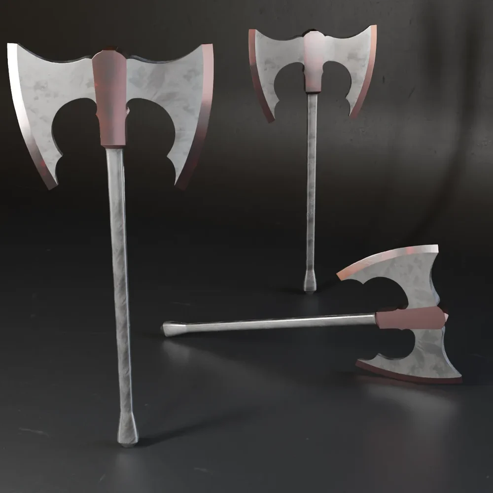 Mk Axe Lowpoly-040