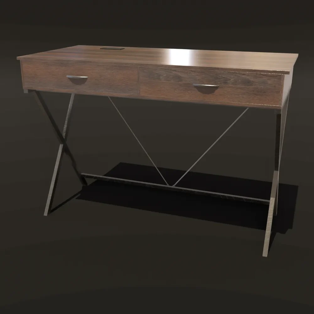 Side Decor Desk With Drawers