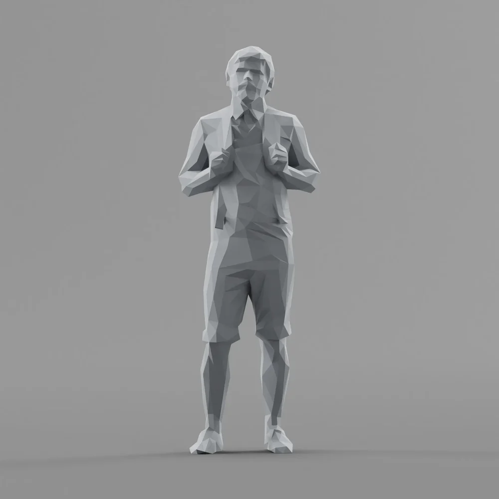 Lowpoly Male Standing